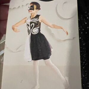 NWT Target Hyde & Eek Kids Black Swan Costume & eye mask Size Small S 4-7